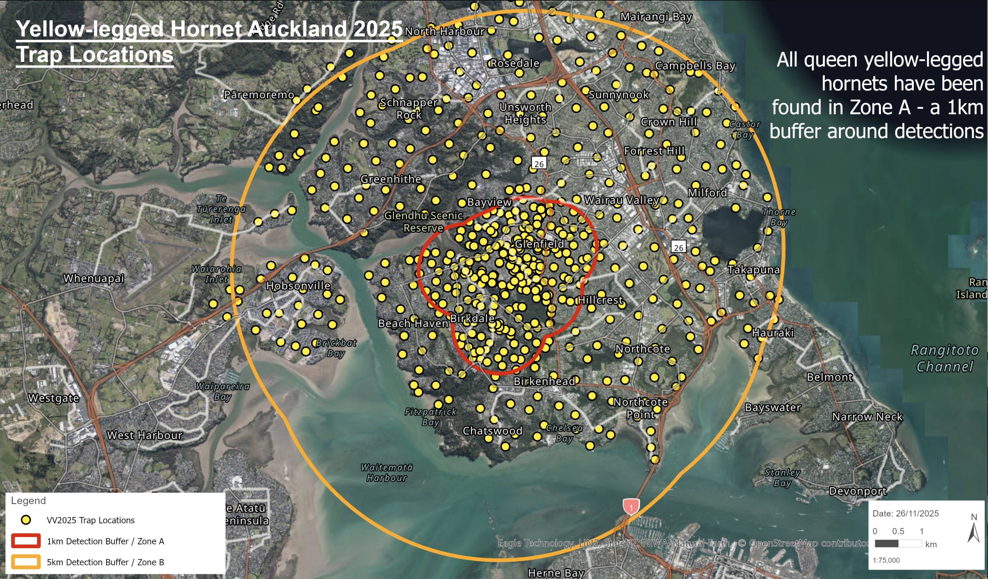 mappa trappole NZ